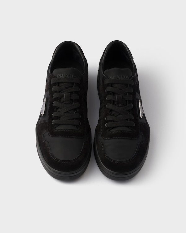 Downtown Re-Nylon and suede sneakers - Black Downtown Re-Nylon and suede sneakers - Black