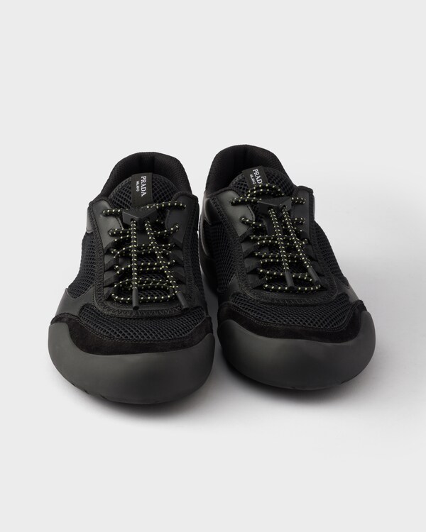Speedrock leather and mesh fabric sneakers - Black Speedrock leather and mesh fabric sneakers - Black