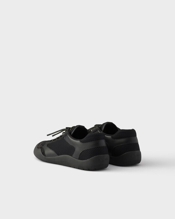 Speedrock leather and mesh fabric sneakers - Black Speedrock leather and mesh fabric sneakers - Black