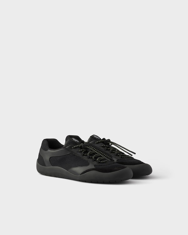 Speedrock leather and mesh fabric sneakers - Black Speedrock leather and mesh fabric sneakers - Black