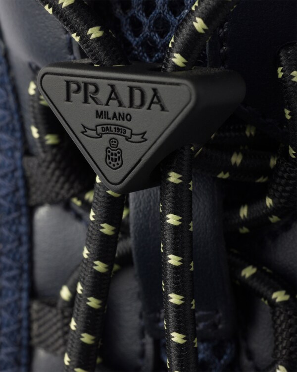 Speedrock leather and mesh fabric sneakers - Navy Speedrock leather and mesh fabric sneakers - Navy