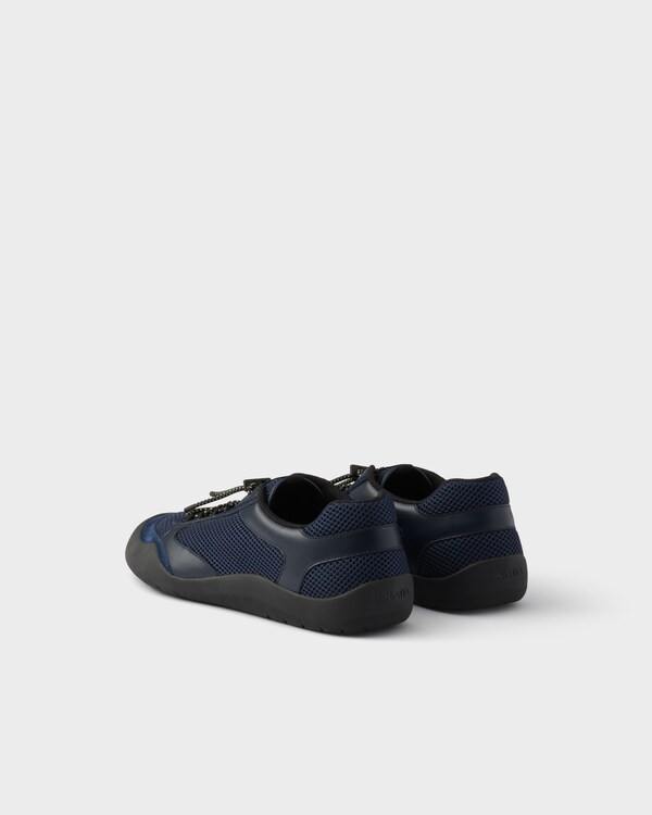 Speedrock leather and mesh fabric sneakers - Navy Speedrock leather and mesh fabric sneakers - Navy