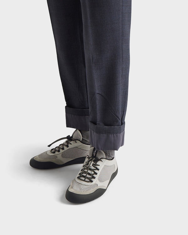 Speedrock leather and mesh fabric sneakers - Grey Speedrock leather and mesh fabric sneakers - Grey