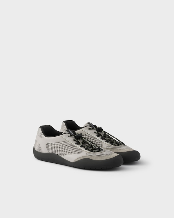 Speedrock leather and mesh fabric sneakers - Grey Speedrock leather and mesh fabric sneakers - Grey
