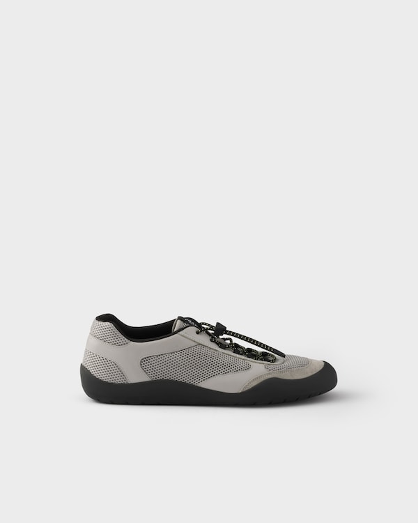 Speedrock leather and mesh fabric sneakers - Grey Speedrock leather and mesh fabric sneakers - Grey