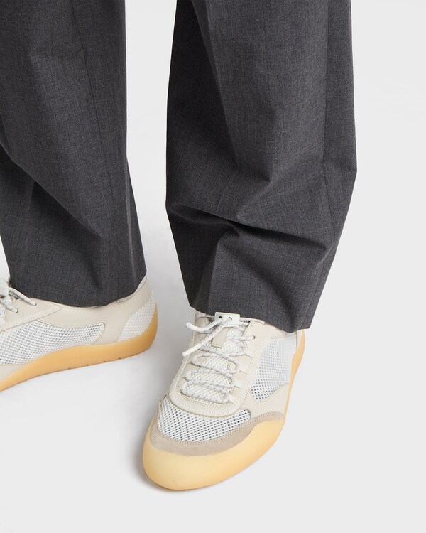 Speedrock leather and mesh fabric sneakers - Chalk White Speedrock leather and mesh fabric sneakers - Chalk White