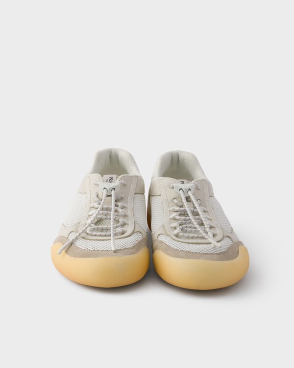 Speedrock leather and mesh fabric sneakers - Chalk White Speedrock leather and mesh fabric sneakers - Chalk White
