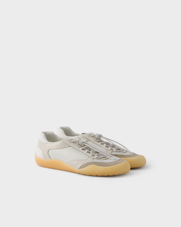 Speedrock leather and mesh fabric sneakers - Chalk White Speedrock leather and mesh fabric sneakers - Chalk White