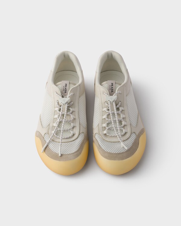 Speedrock leather and mesh fabric sneakers - Chalk White Speedrock leather and mesh fabric sneakers - Chalk White