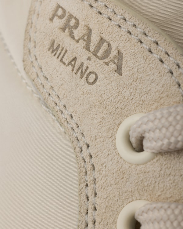 Speedrock Re-Nylon and suede sneakers - Ivory Speedrock Re-Nylon and suede sneakers - Ivory