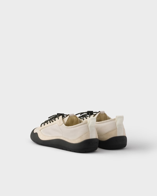 Speedrock Re-Nylon and suede sneakers - Ivory Speedrock Re-Nylon and suede sneakers - Ivory
