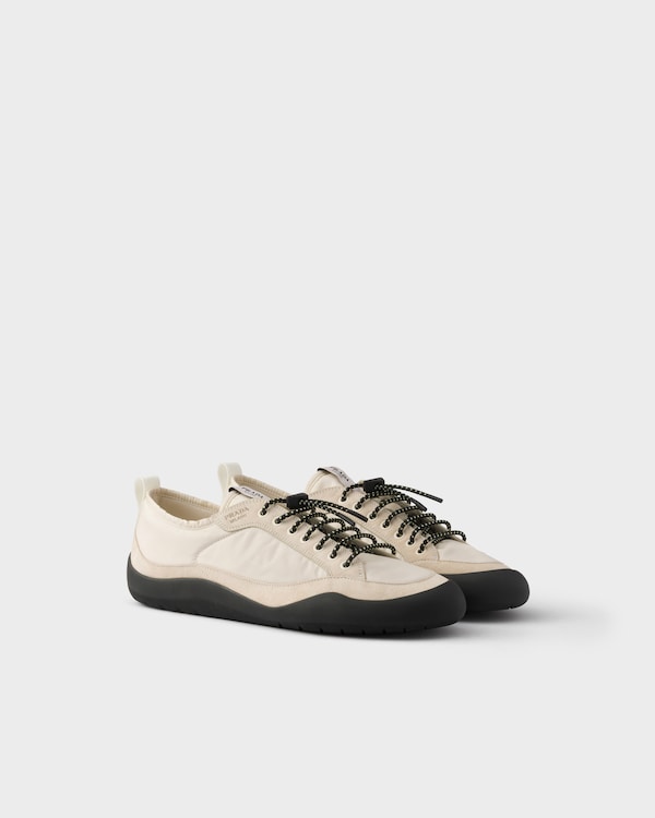 Speedrock Re-Nylon and suede sneakers - Ivory Speedrock Re-Nylon and suede sneakers - Ivory
