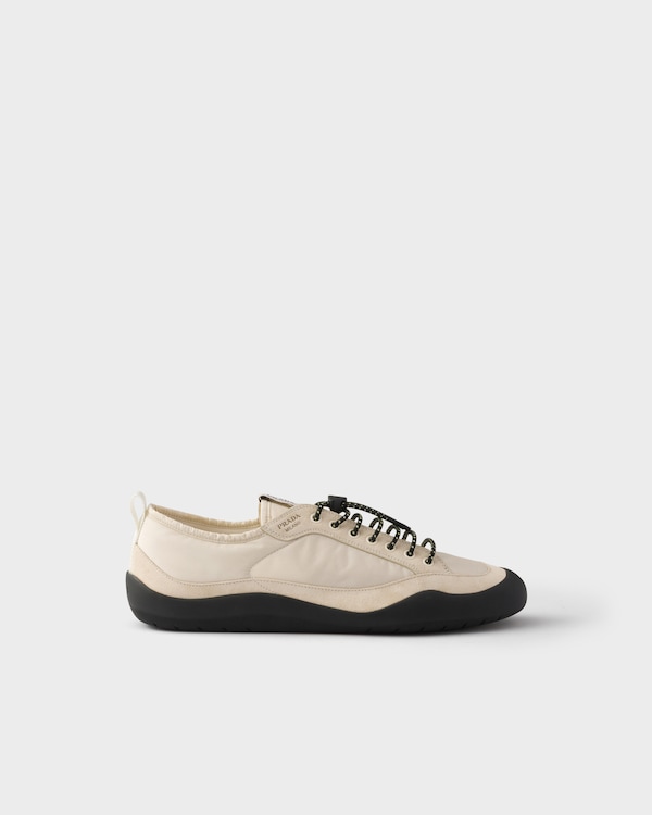 Speedrock Re-Nylon and suede sneakers - Ivory Speedrock Re-Nylon and suede sneakers - Ivory