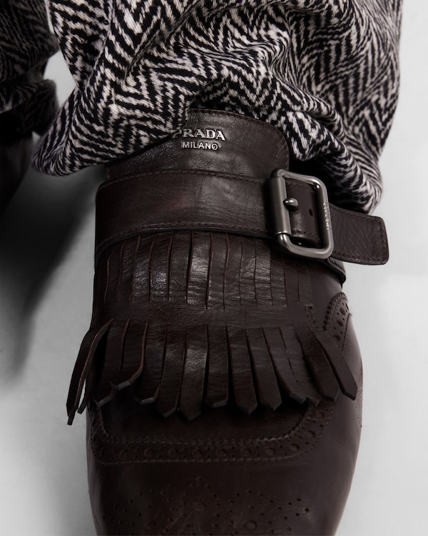 Shuffle fringed monk strap shoes - Ebony Shuffle fringed monk strap shoes - Ebony