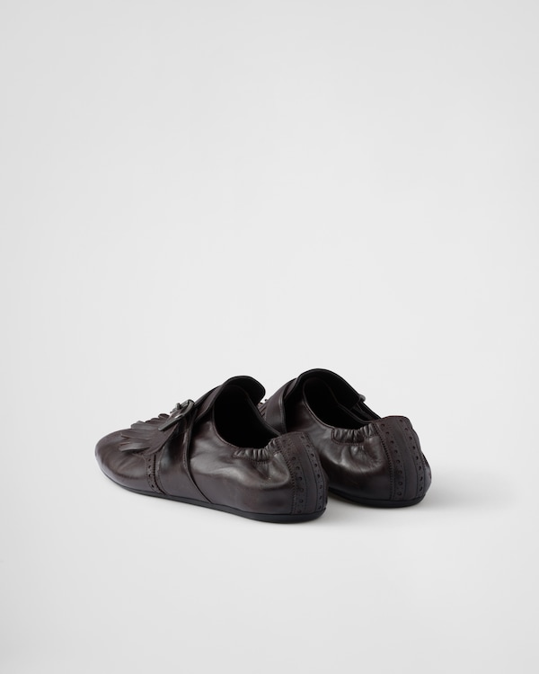 Shuffle fringed monk strap shoes - Ebony Shuffle fringed monk strap shoes - Ebony