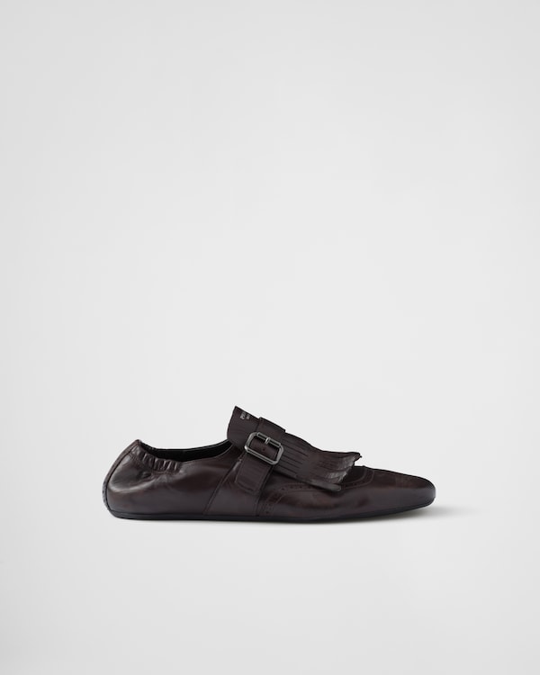 Shuffle fringed monk strap shoes - Ebony Shuffle fringed monk strap shoes - Ebony