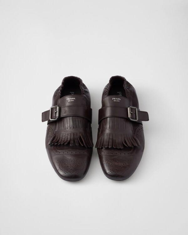 Shuffle fringed monk strap shoes - Ebony Shuffle fringed monk strap shoes - Ebony