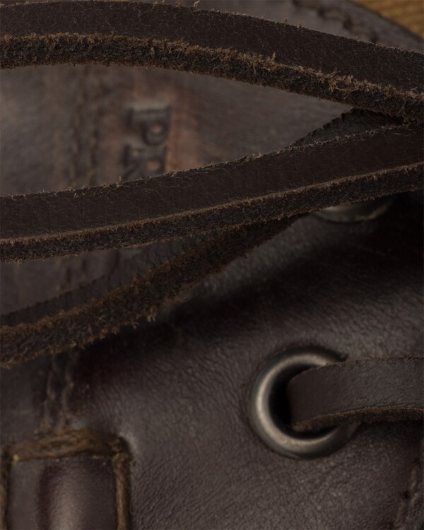 Shuffle aged canvas and leather boat shoes - Tobacco Shuffle aged canvas and leather boat shoes - Tobacco