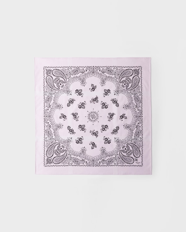 Printed batiste scarf - Alabaster White/White Printed batiste scarf - Alabaster White/White