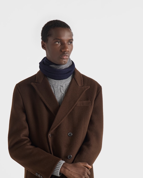 Double cashmere scarf - Blue/Slate Gray Double cashmere scarf - Blue/Slate Gray