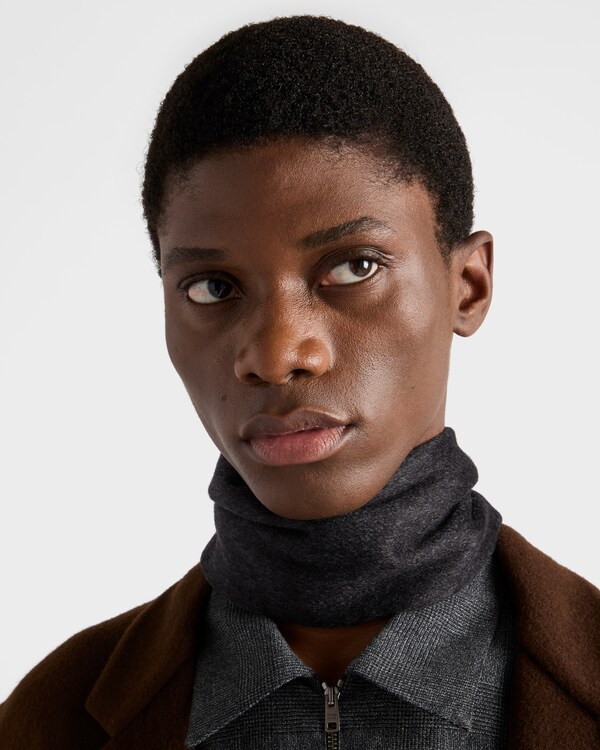 Double cashmere scarf - Slate/Anthracite Double cashmere scarf - Slate/Anthracite