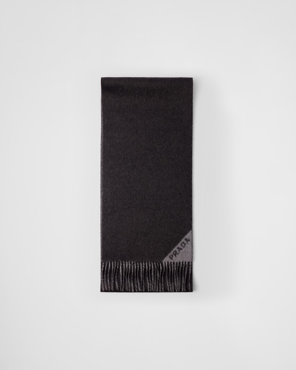 Double cashmere scarf - Slate/Anthracite Double cashmere scarf - Slate/Anthracite