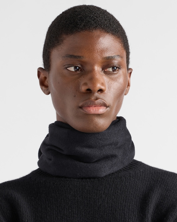 Silk and cashmere scarf - Black Silk and cashmere scarf - Black