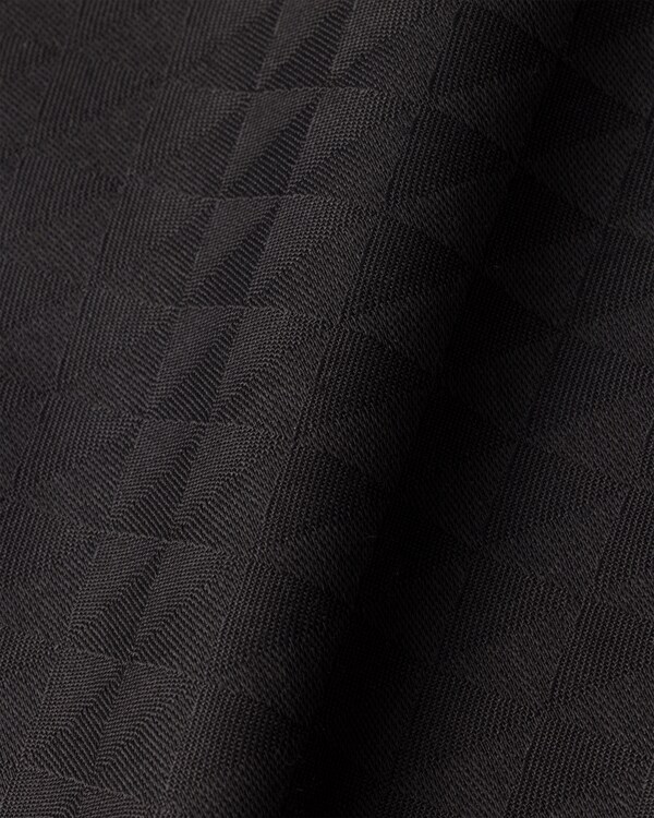 Wool and silk scarf - Black Wool and silk scarf - Black