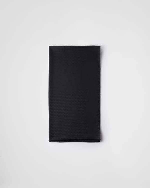 Wool and silk scarf - Black Wool and silk scarf - Black