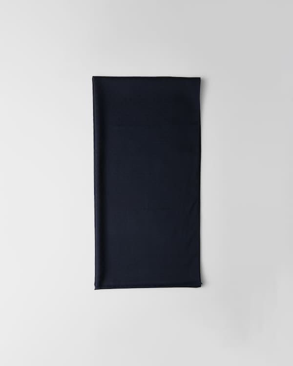 Wool and silk scarf - Navy Wool and silk scarf - Navy