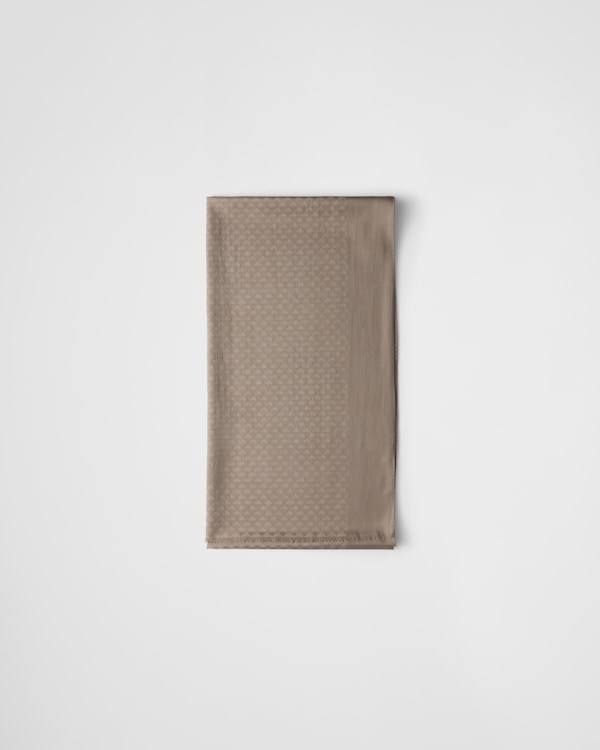 Wool and silk scarf - Clay Grey Wool and silk scarf - Clay Grey