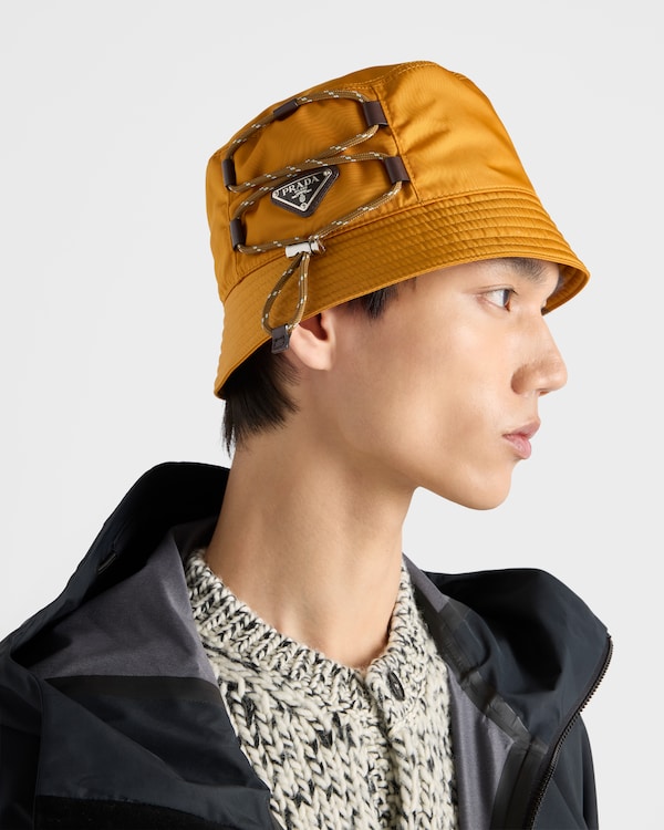 Prada Speedrock Re-Nylon渔夫帽 - 琥珀色 Prada Speedrock Re-Nylon渔夫帽 - 琥珀色