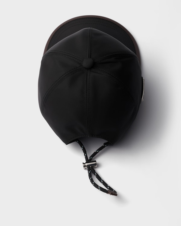 Prada Speedrock Re-Nylon棒球帽 - 黑色 Prada Speedrock Re-Nylon棒球帽 - 黑色