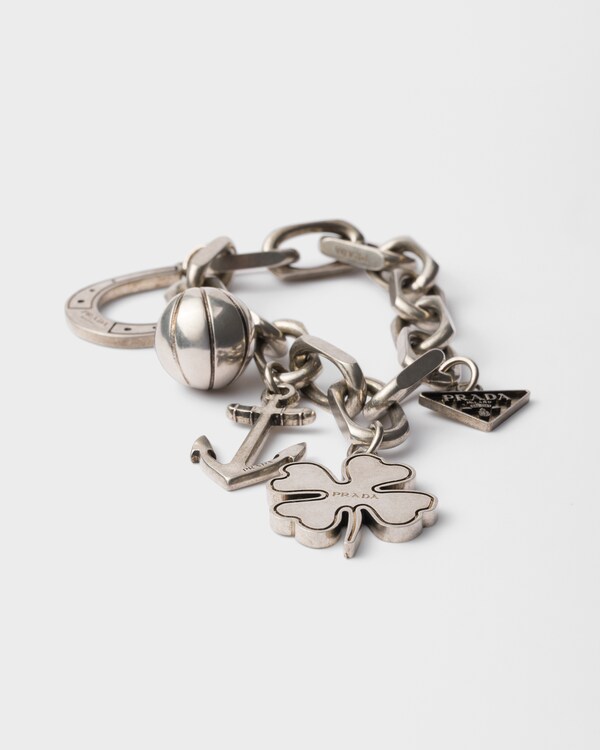 Metal charm bracelet - Dark Grey Metal charm bracelet - Dark Grey