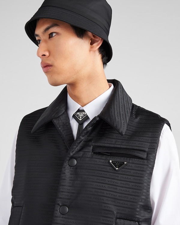 Saffiano leather bolo tie - Black Saffiano leather bolo tie - Black
