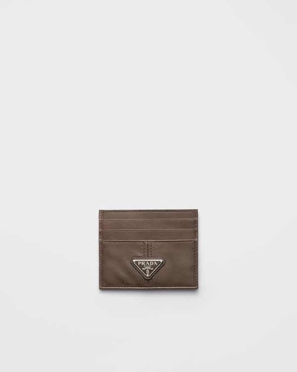 Leather card holder - Clay Grey Leather card holder - Clay Grey