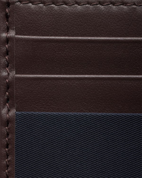 Prada Speedrock Re-Nylon and leather card holder - Navy Prada Speedrock Re-Nylon and leather card holder - Navy