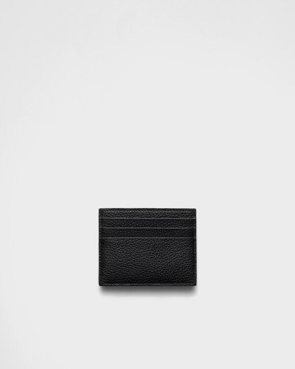 Leather card holder - Black Leather card holder - Black