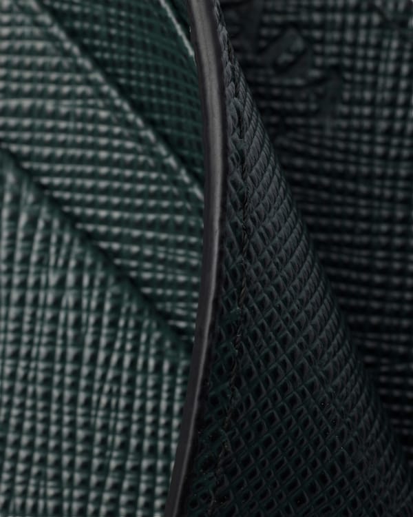 Saffiano Leather Card Holder - Emerald Green Saffiano Leather Card Holder - Emerald Green