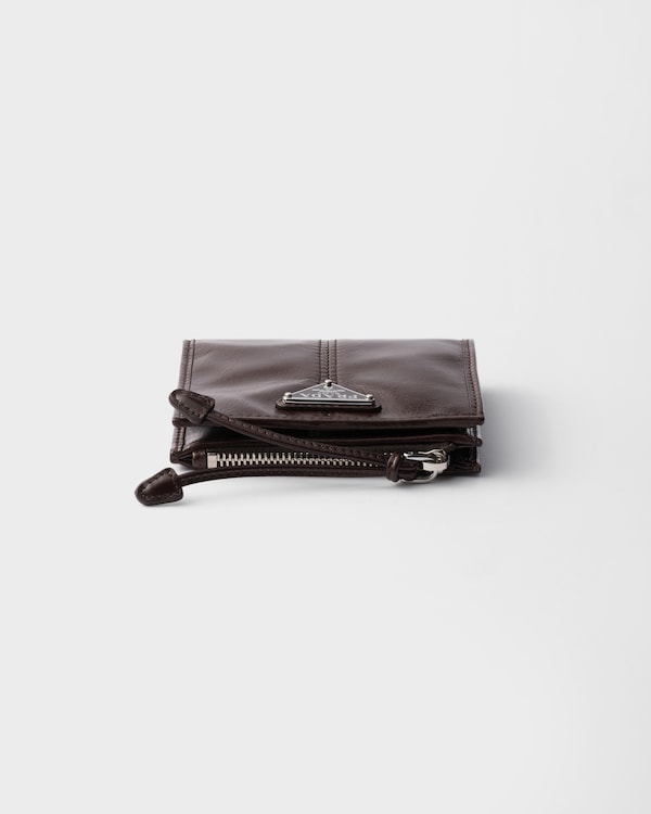 Small leather wallet - Dark Brown Small leather wallet - Dark Brown