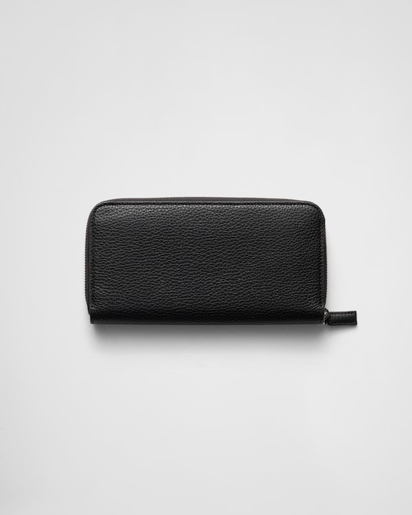Leather wallet - Black Leather wallet - Black