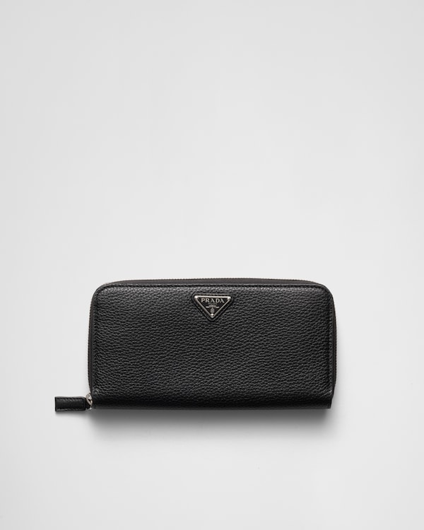 Leather wallet - Black Leather wallet - Black