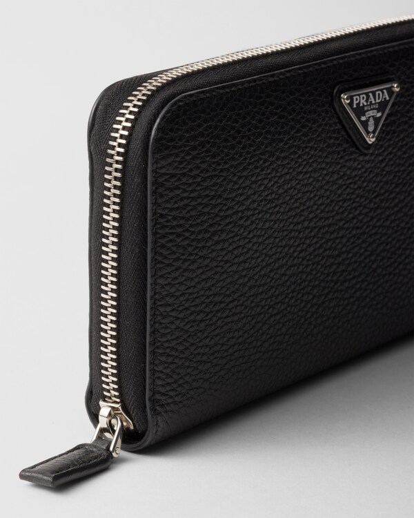 Leather wallet - Black Leather wallet - Black