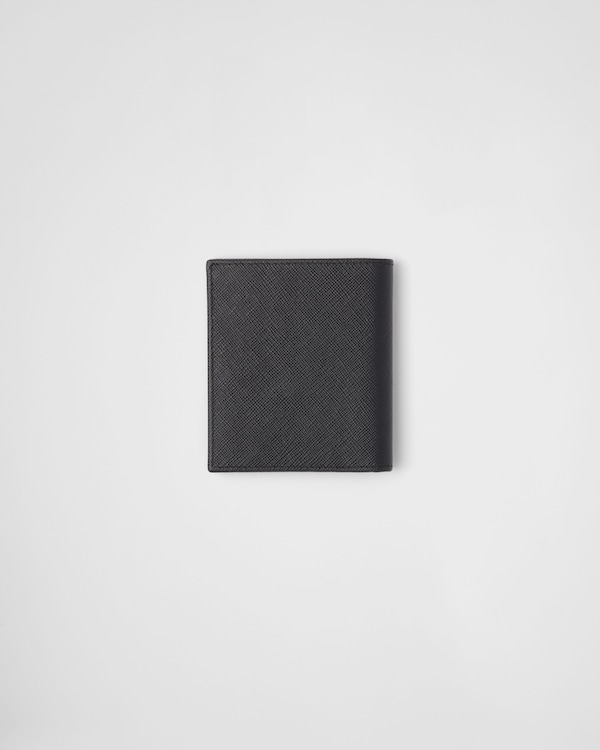 Saffiano 皮革钱夹 - 黑色 Saffiano 皮革钱夹 - 黑色