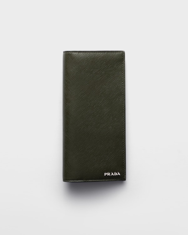 Saffiano leather wallet - Selva Green/Burgundy Saffiano leather wallet - Selva Green/Burgundy
