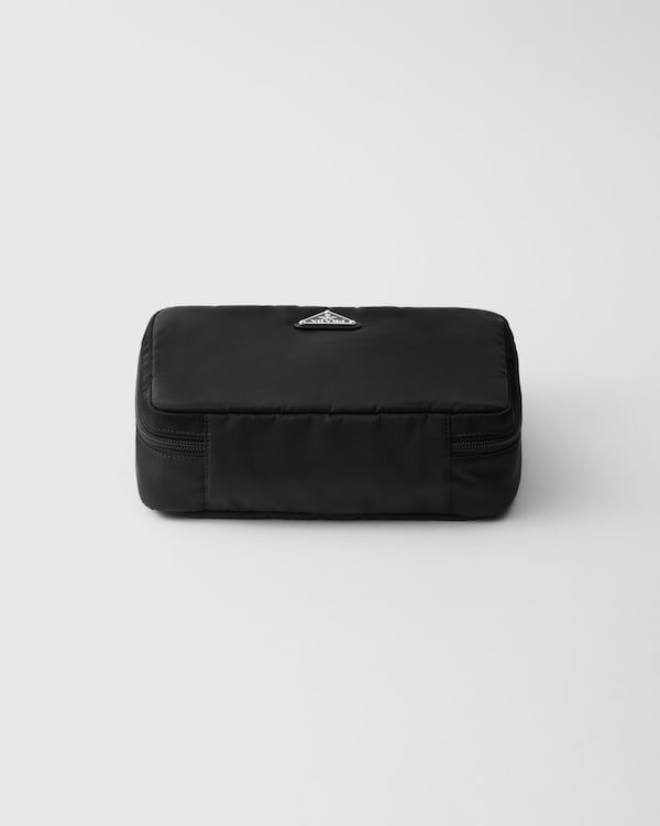 Medium Re-Nylon zipper pouch - Black Medium Re-Nylon zipper pouch - Black