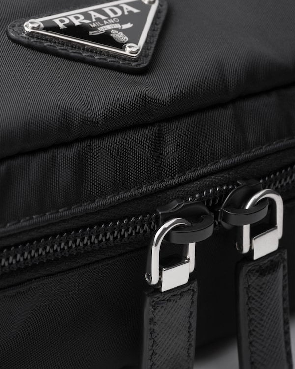 Medium Re-Nylon zipper pouch - Black Medium Re-Nylon zipper pouch - Black