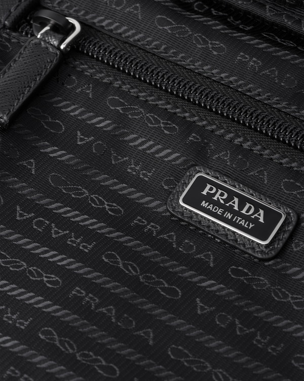 Medium Re-Nylon zipper pouch - Black Medium Re-Nylon zipper pouch - Black