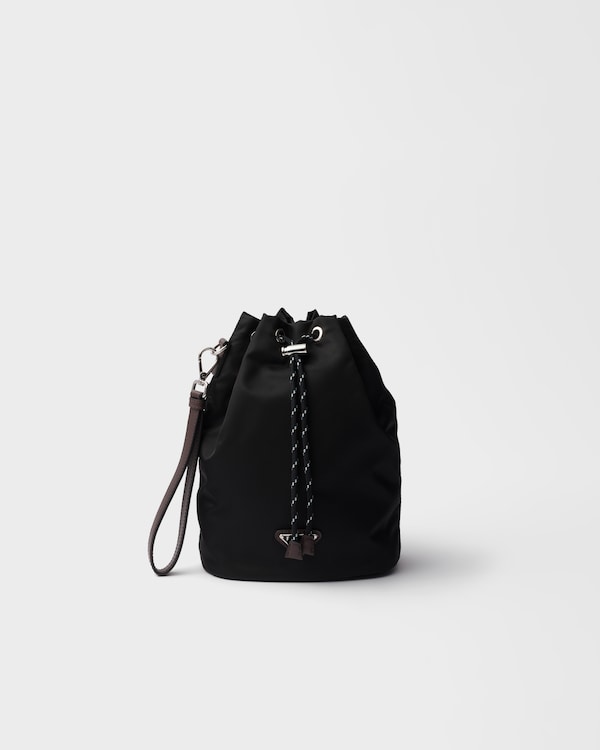 Prada Speedrock Re-Nylon and leather pouch - Black Prada Speedrock Re-Nylon and leather pouch - Black