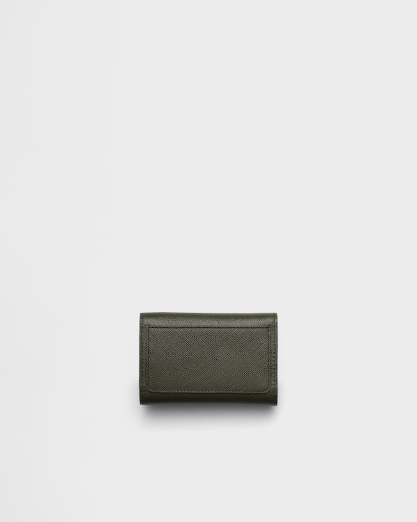 Saffiano leather key case - Selva Green/Burgundy Saffiano leather key case - Selva Green/Burgundy